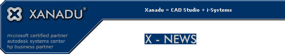 X-NEWS - Xanadu homepage - www.cadstudio.cz