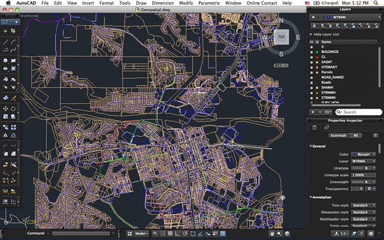 AutoCAD for Mac prost�ed� geo