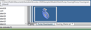 Inventor 2010 - z�lo�ky, karty