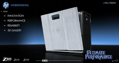 HP workstations Z - klepnte pro prezentaci