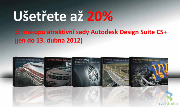 Uetete 20% pi pechodu na sady Autodesk Design Suite