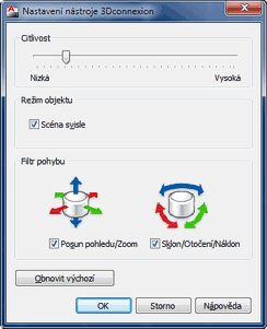 Setting up 3D mouse (CZ version)