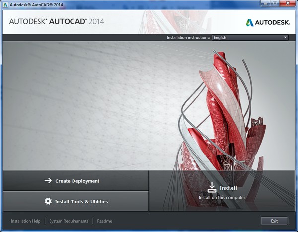 AutoCAD 2014 - sputn instalace