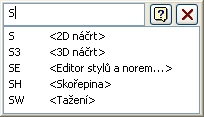 Inventor commandline, Czech version