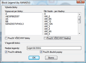 Application dialog (in Czech)