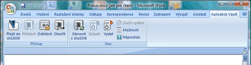 Vault v MS Word 2007