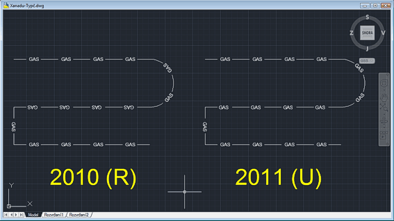 Linetyp alignment