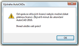 Ztráta spojení na AdLM server