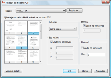 PDF underlay (CZ version shown)