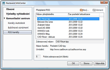 Pidvn RSS kanl - AutoCAD 2008