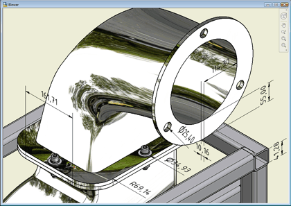 3D dimensions in Inventor