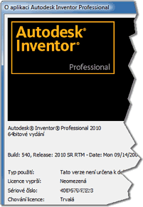 Subscription Advantage Pack in Inventor 2010 (Czech)