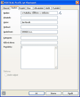 Parametric name (CZ version)