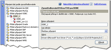 Map: na��t�n� CSV dat