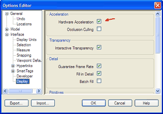 Navisworks - Option Editor