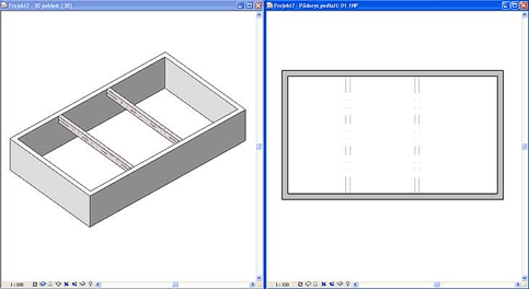 Revit - čáry nad rovinou řezu 5 - podklad