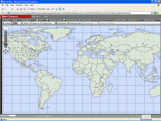 MapGuide 2009 - AJAX klient