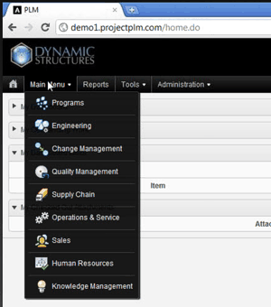 Nexus menu