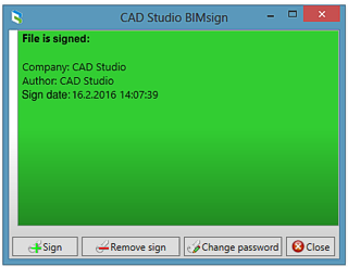 DWGsign dialog