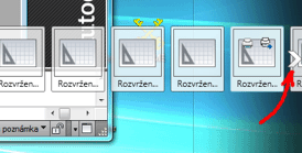 Arrow will show more layouts of the current DWG file