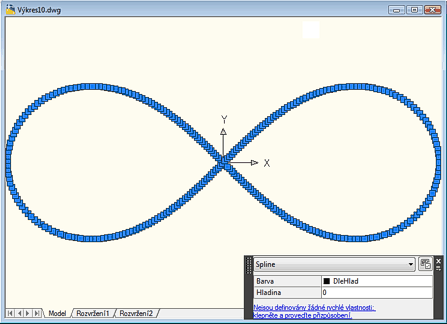 Imported spline curve in AutoCAD