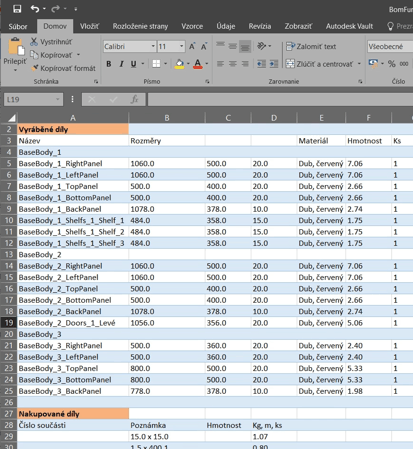 BOM - Excel BOM