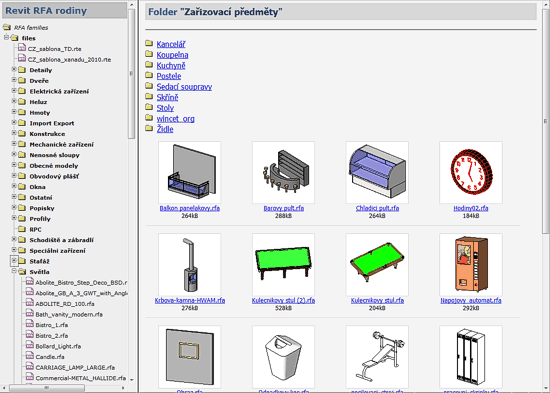 Revit knihovna na Bonus CD