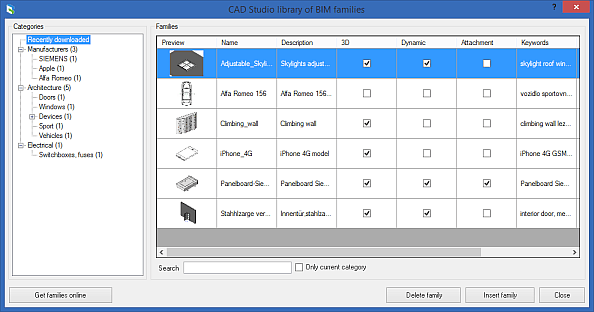 Revit Tools - BIM families