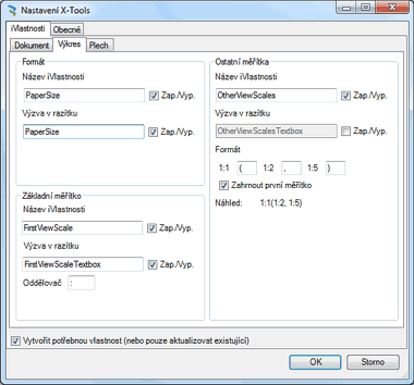 XTools - dialog nastaven